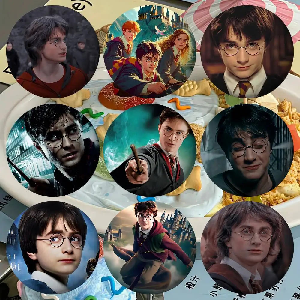 H-Harry P-PotterS Abzeichen Weißblech Soft Button Pin Brosche Metall Abzeichen Custom Schmuck Zubehör Hut Tasche Revers