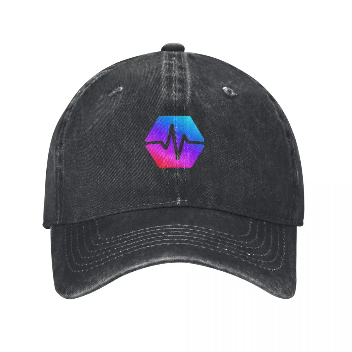 

Awesome Hexagonal Cubes Hex Crypto Logo Design Baseball Cap Sports Cap Mountaineering hard hat Men Luxury Brand Women's