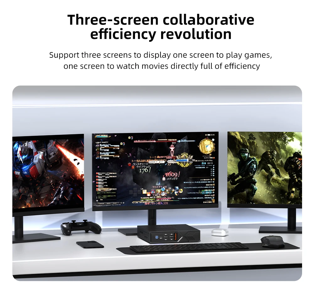 TexHoo Mini PC Computadora para Juegos Intel Core i5 13500H 12450H 11500B Процессор Windows 11 Pro DDR4 NVME WIFI6 HDMI VGA