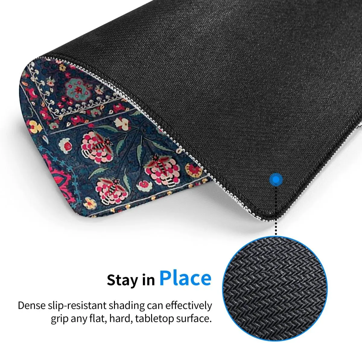 Lakai Suzani Shakhrisyabz الأوزبكية التطريز طباعة ماوس الوسادة الكمبيوتر لوحة المفاتيح ماوس حصيرة ألعاب الكمبيوتر حصيرة مكتبية مكتب الجدول الحصير