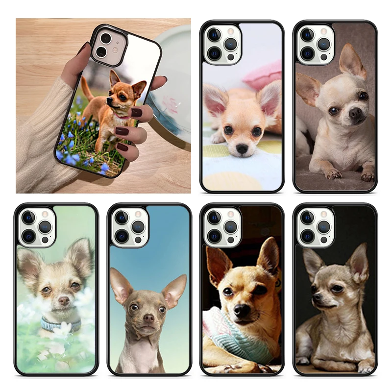 Etui na telefon Chihuahua Face Floral Dog do iPhone 15 16 14 Plus 11 12 mini 13 Pro Max Apple X XR XS max