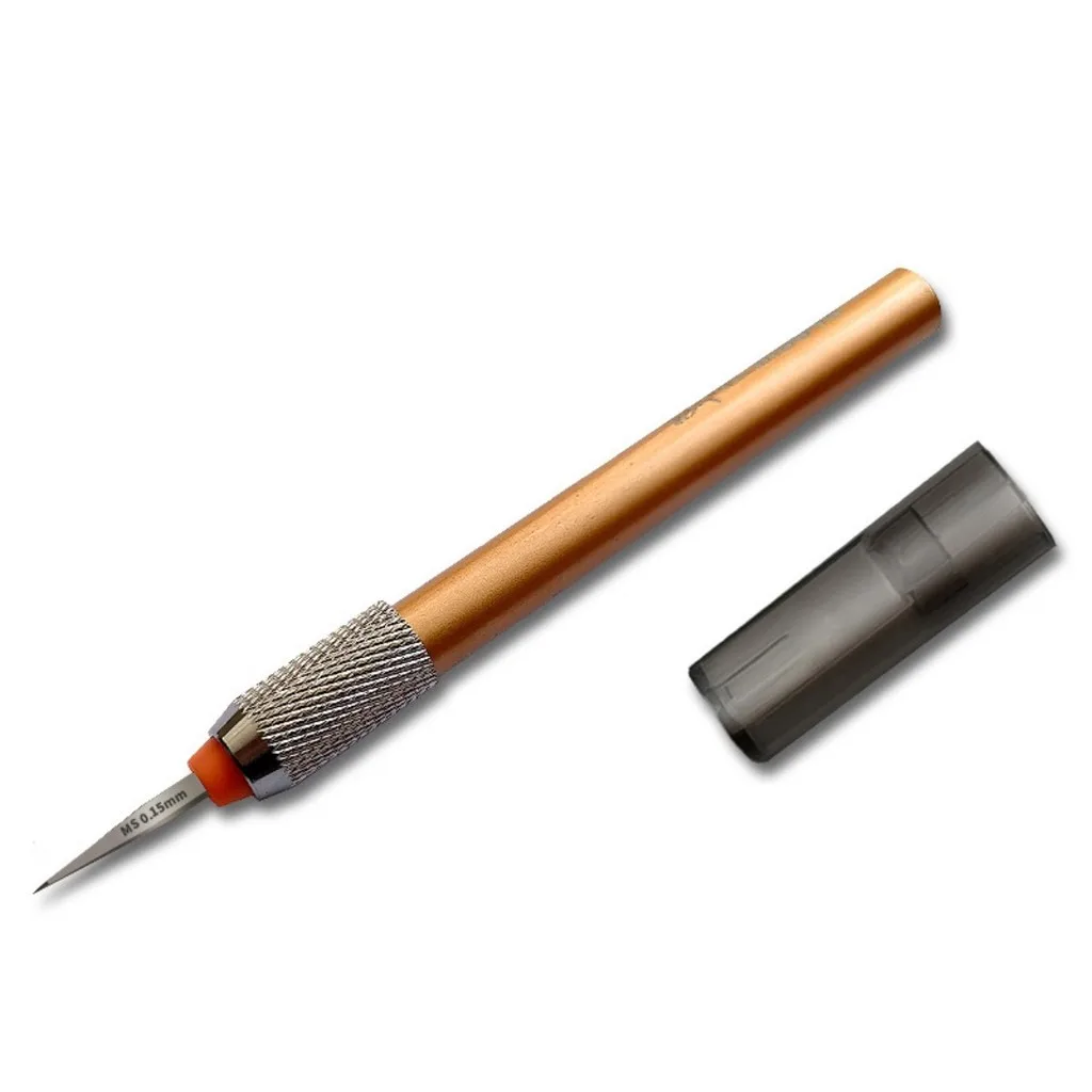 

MS048 Metal Engraving Knife for Gundam Military Model Making Tools Aluminum Alloy Handle Push Knife Hobby DIY Art Tool Accessory