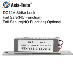 12V Electric Strike Lock Fail Secure Or Fail Safe 1000KG Holding Force Alloy Electronic Magnetic Lock for Access Control System