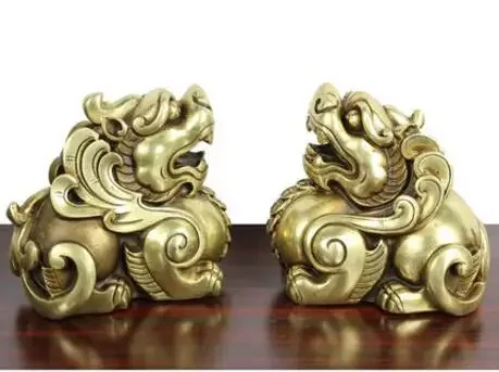 A pair of pure bronze  brass, and brave.