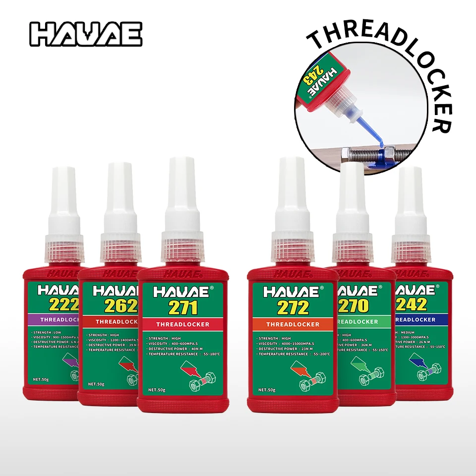 Threadlocker 243 242 263 270 277 290 Screw Glue Thread Locking Agent Anaerobic Glue Anti-loose Screw Adhesive Thread lock glue