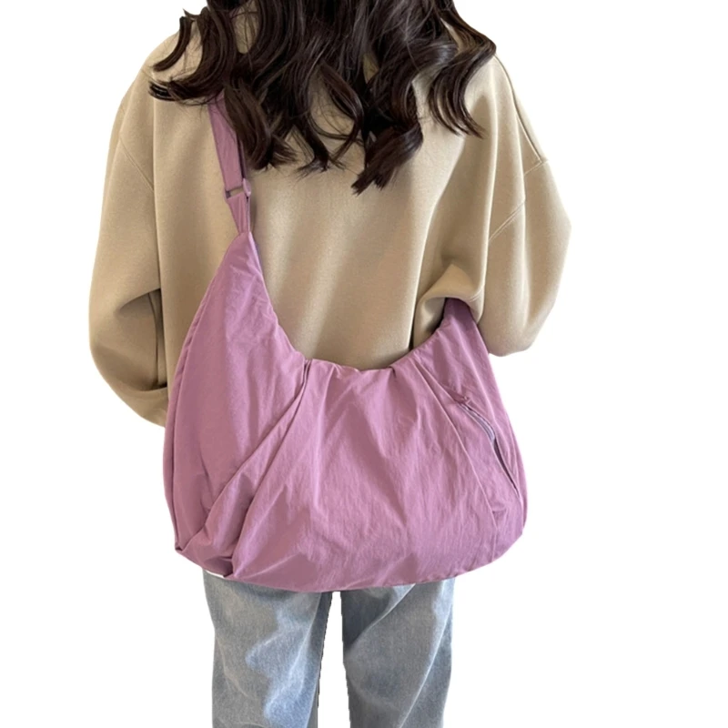 Solid Color Messengers Bag for Women Japanese Shoulder Bag Crossbody Bag