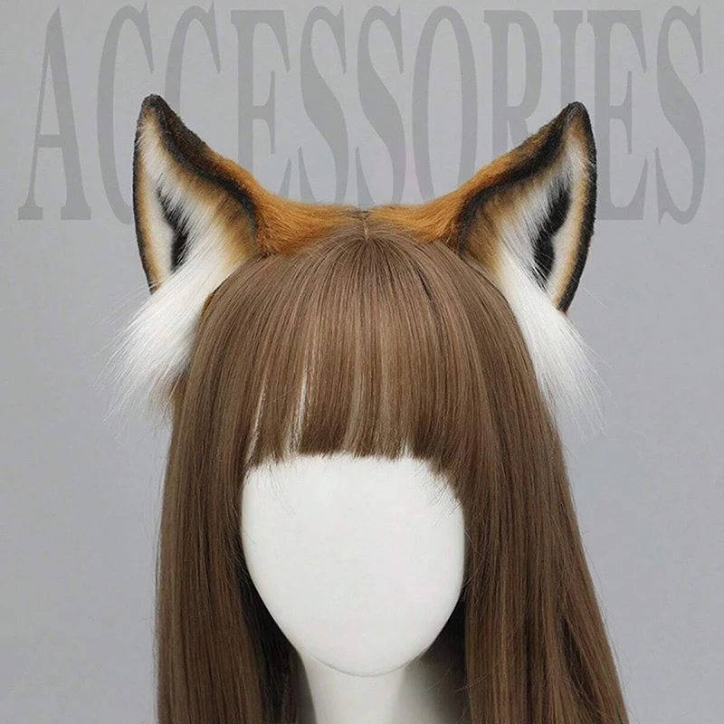 Nick Fox Ears Headband Anime Fox Ears Headdress Kawaii Cute Girls Hair Accessories Nick Cosplay Props Women Hair Hoop Headwear