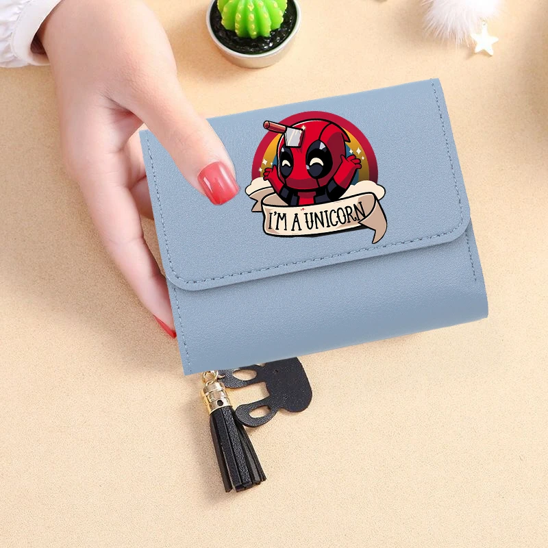 Dead-pool Superhero Women Wallets Card Wallet Bag Women's Wallet Purse Female Wallets Lady Bank Card Wallets Causal PU Wallet