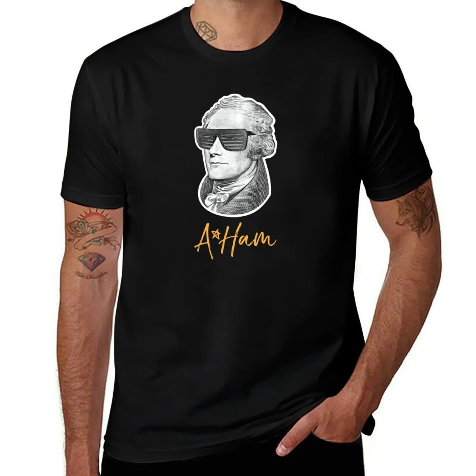 

Hamilton, A Ham, Alexander T-Shirt funny shirt cotton plus size clothes fitted t shirts for men