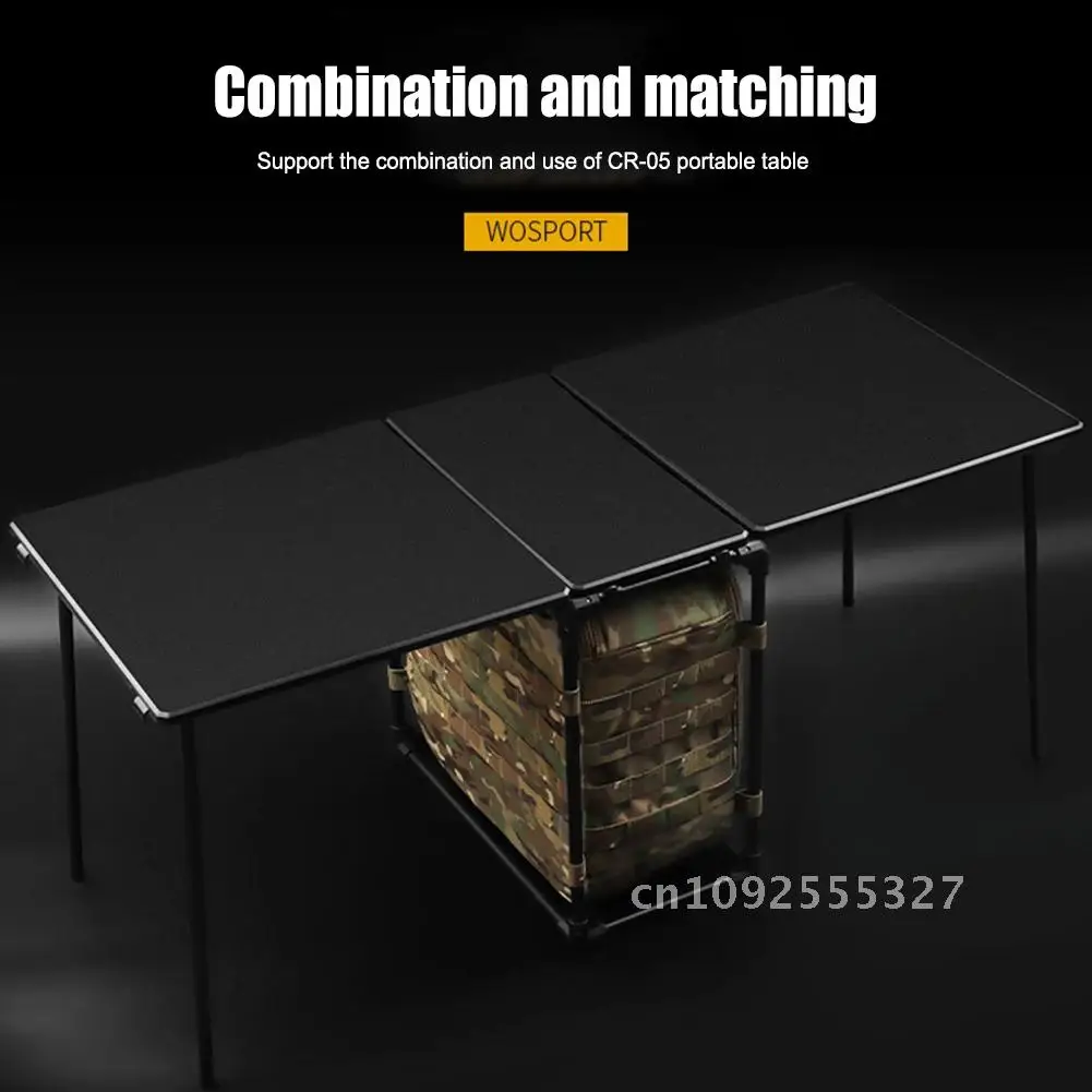 Portable Tactical Office Table Desktop Board Field Camping Hunting Lightweight Durable Computer Extended Desktop Middle Board