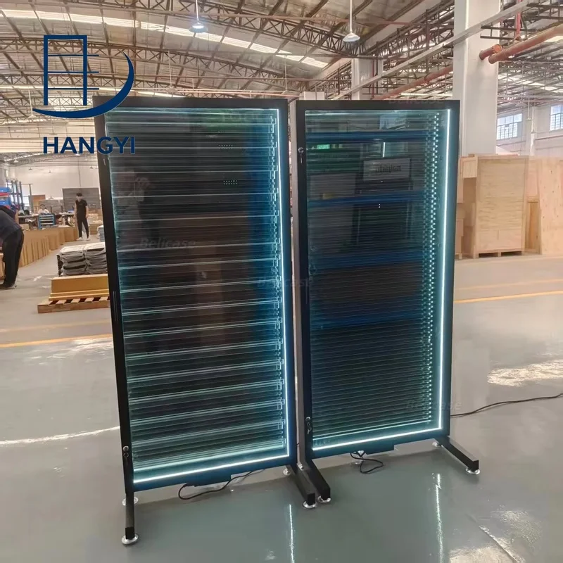 custom.Hangyi Modern Customized Card Display Shop with Metal & Acrylic Materials