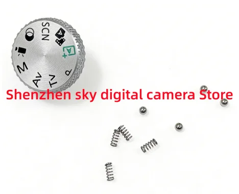 

Серебристый модульный циферблат с пружиной и шариком для Canon EOS R50