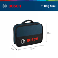 Bosch T-Bag Canvas Tools Bag Wear-Resistant Installation Portable Electrician Special Maintenance Tool Storage Toolkit Bag