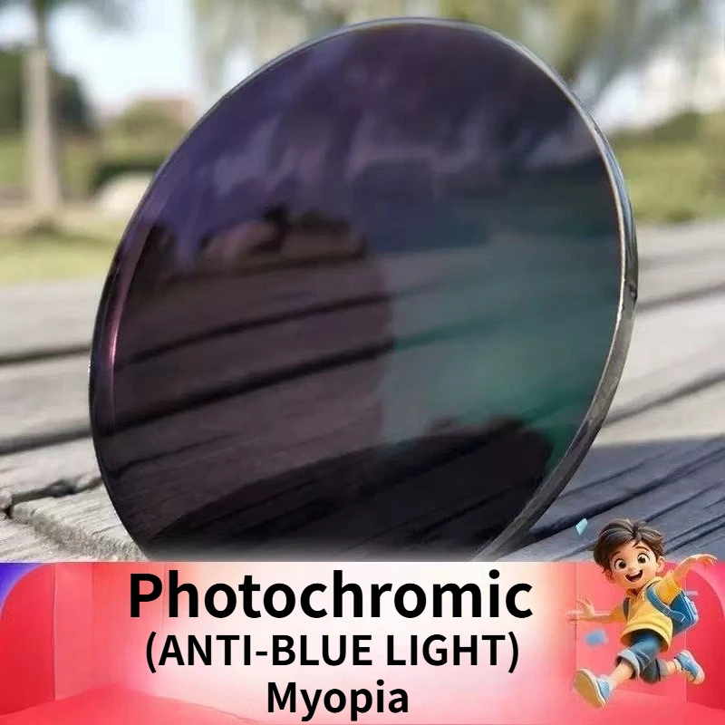 

1.56 1.61 1.67 1.74 Photochromic Prescription Resin Aspheric Glasses Lenses Outdoor myopia anti-blue photochromic Lens