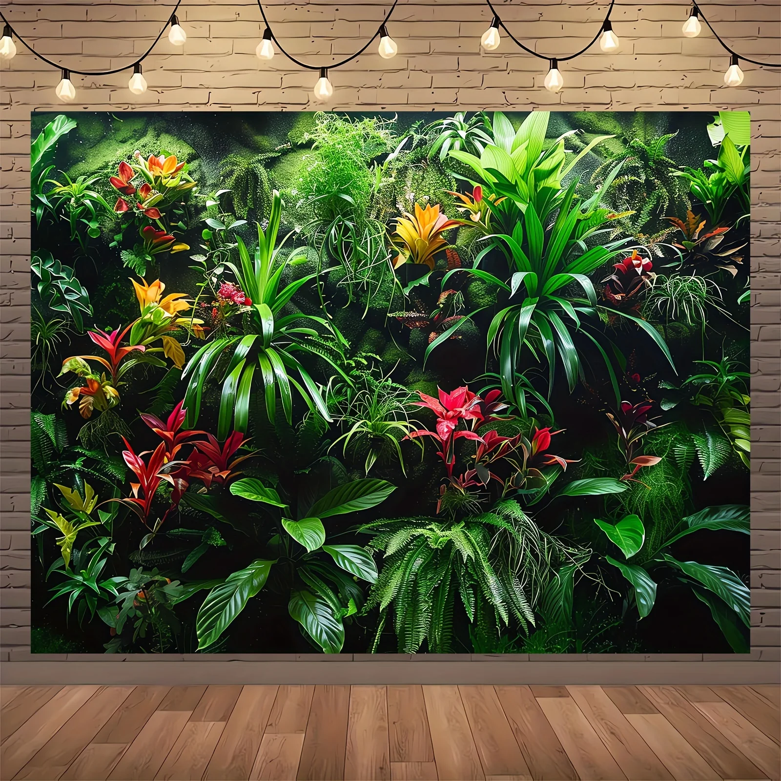 Natürlicher grüner Wald fotografie hintergrund, Pflanzenwandfoto-Hintergrund teppich, Haupt dekoration