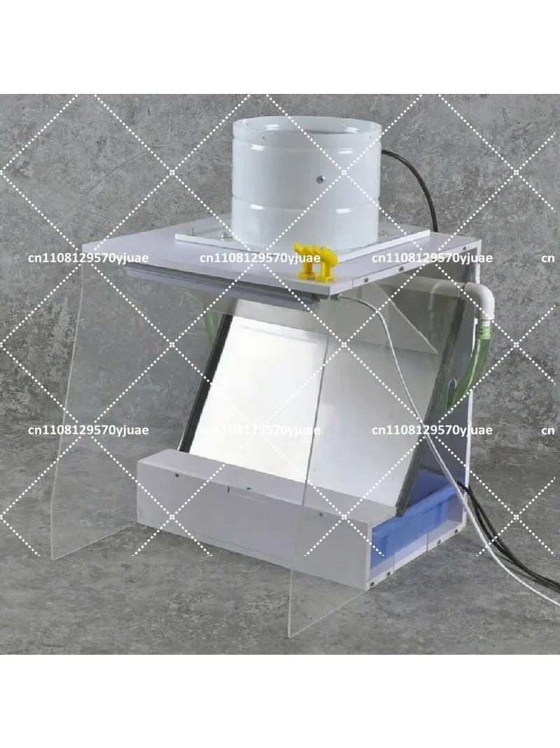 Portable Water Curtain Spray Booth with Exhaust Fan Mini Painting Workstation for  Model Hobby Craft