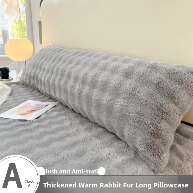 

Удлиненная двойная наволочка Thiened Rabbit Fce с внутренним чехлом, для пар, из полиэфирного волокна, для взрослых, для кровати