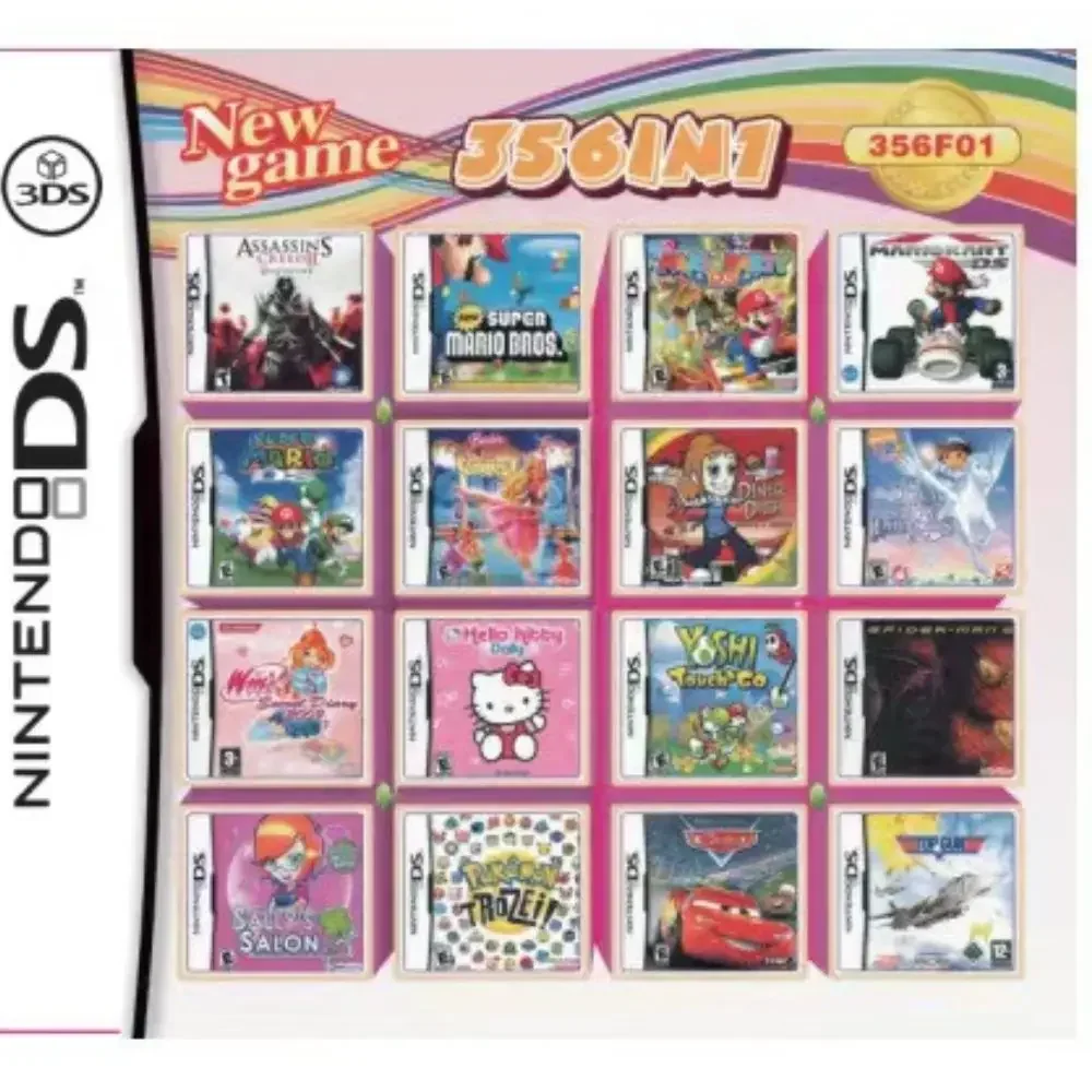 4300In 1 Series Compilation Classic Game Version NDSL DS 2DS 3DS Video Cartridge Console Card English Language