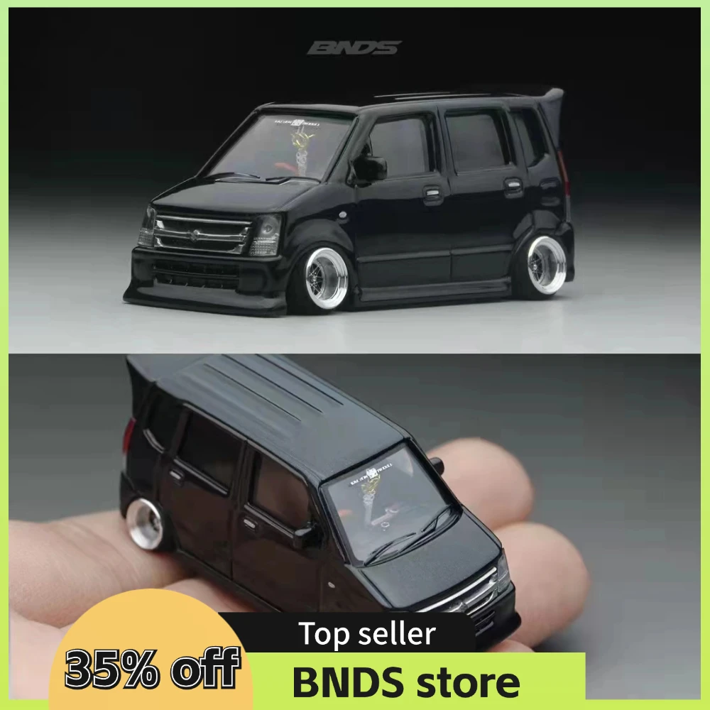 BNDS 1/64 mozzi ruota in metallo pneumatici in gomma cerchi in lega Design parti modificate JDM stile VIP per auto modello veicolo 1:64 Set 4 pezzi