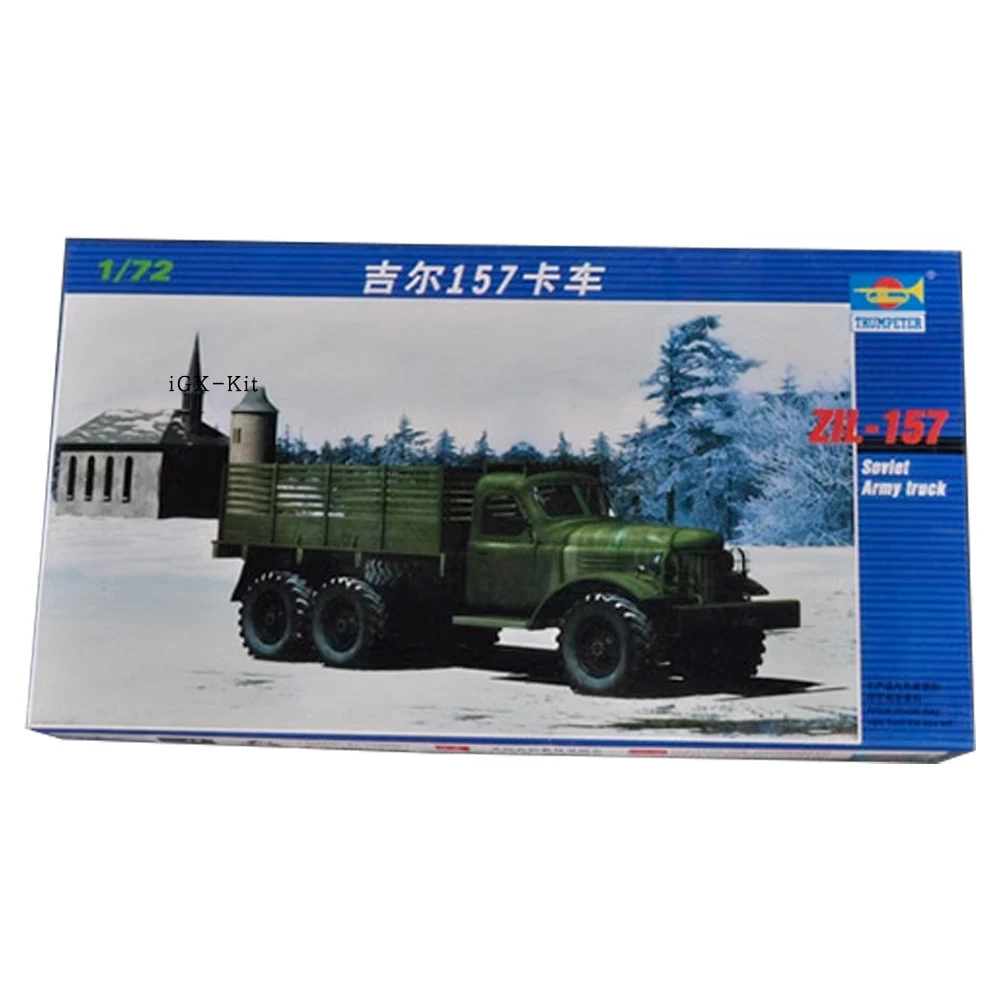 Trumpeter 01101 1/72 Scale Soviet ZIL157  ZIL-157 6x6 Army Truck Assembly Plastic Military Toy Handicraft Model Building Kit