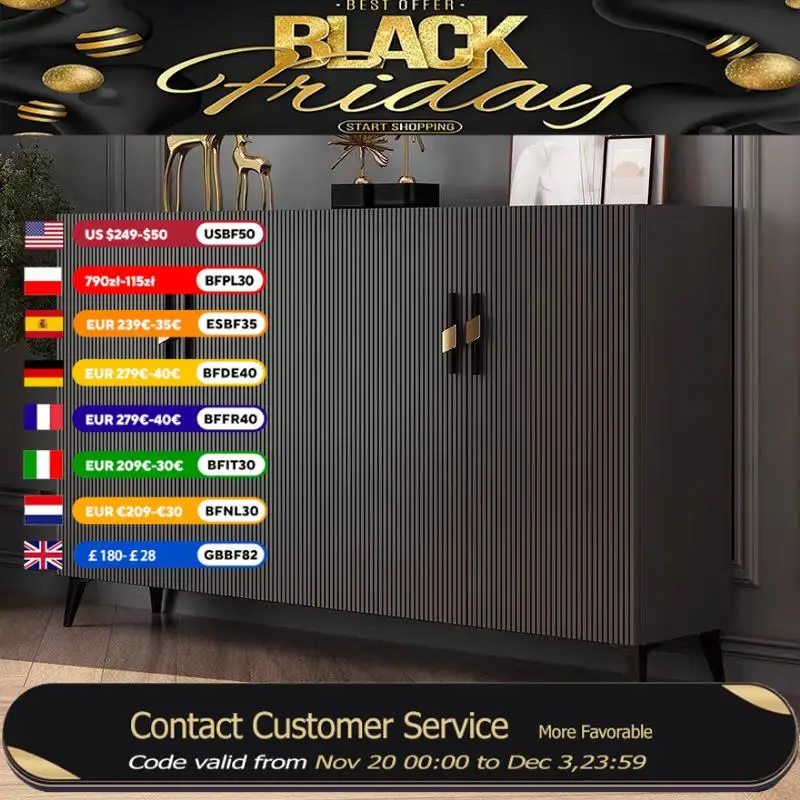 

Modern Cupboard Shoe Cabinet Black Italian Style Storage Salon Shoe Rack Hallway Space Saving Meuble Chaussures Furniture Home