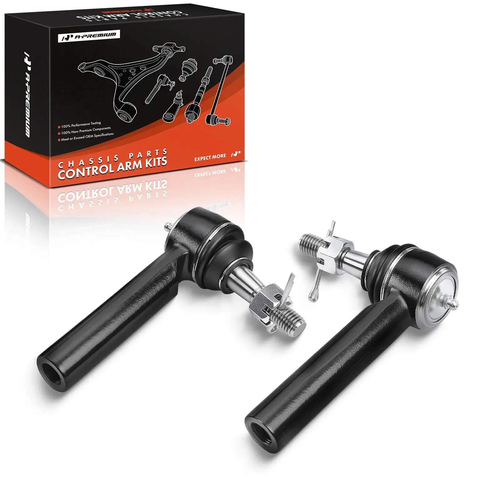 A-Premium 2x Outer Tie Rod End for Chevrolet Silverado 1500 2014-2018 Tahoe 2015-2020 GMC Sierra 1500 2014-2018 Yukon 2015-2020