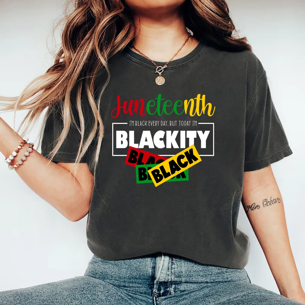 Juneteenth 1865 Tshirt Black History Shirt Black Lives Matter Tee Men Women Short Sleeve Graphic T Shirts Unisex Streetwear Tops
