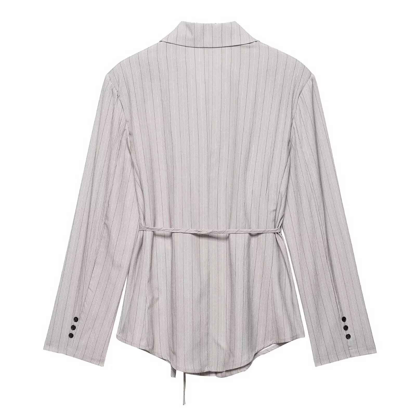 

JNLEAOG, осенний новый женский модный тонкий полосатый костюм с поясом Jaet orts 200822, длинный платок из полиэстера на пуговицах