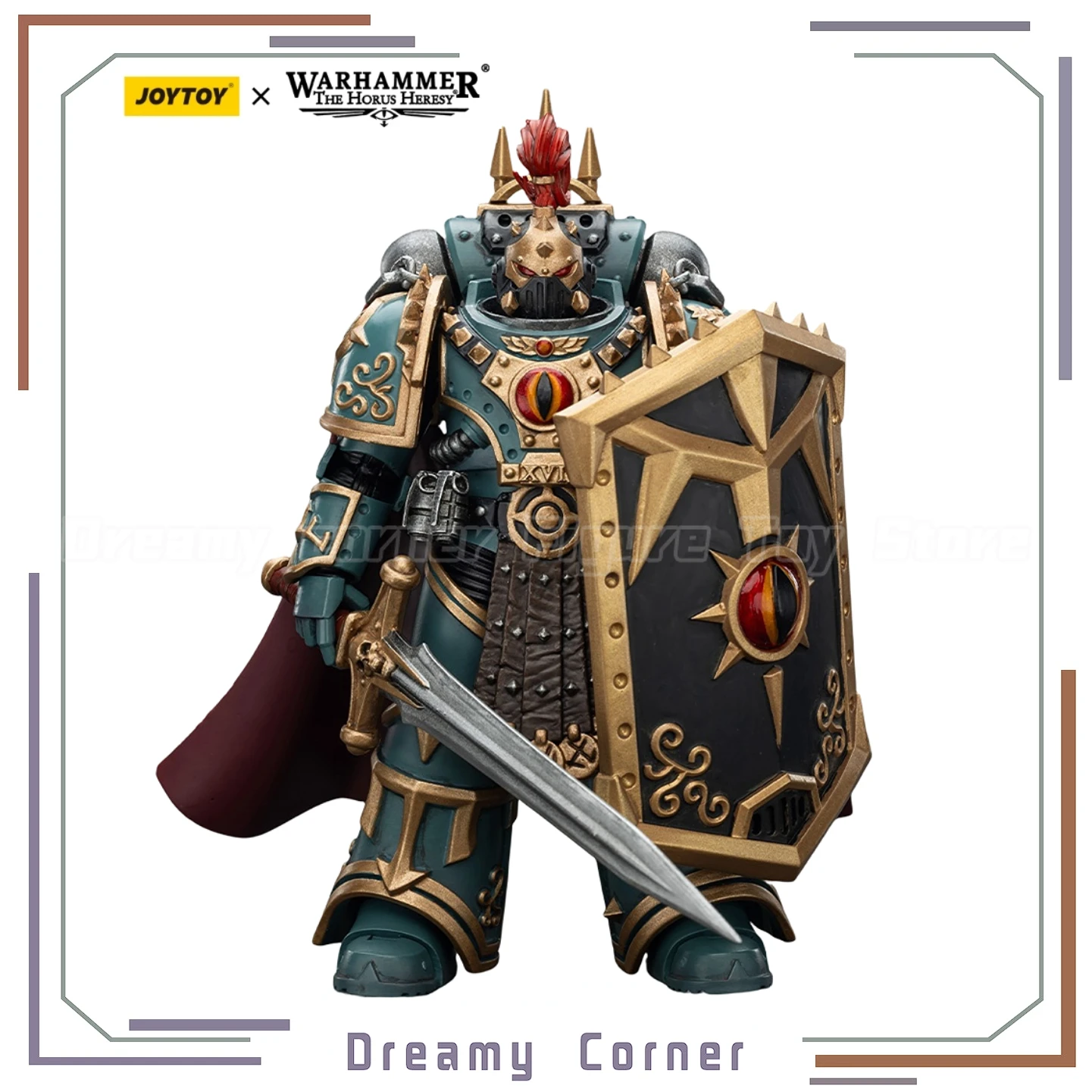 

【В наличии】Оригинальные экшн-фигурки JOYTOY Warhammer 40K Sons of Horus Little Horus Aximand Captain of The 5th Company 1/18, игрушки