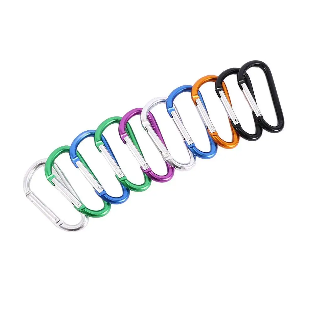 

Quick-release Durable Keychain Fishing Camping D-shape Keychain Buckle Hook Carabiner