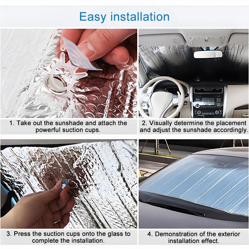 For VW Volkswagen Caddy 2K Accessories Maxi 2003~2019 Full Coverages Sunshades Retractable UV Protection Reflector Sun Car Shade view 6