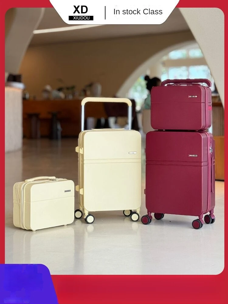 

Child and Mother Suit Multifunctional Luggage Boarding Bag plus-Sized Capacity Good-looking Trolley Suitcase Password Suitcase