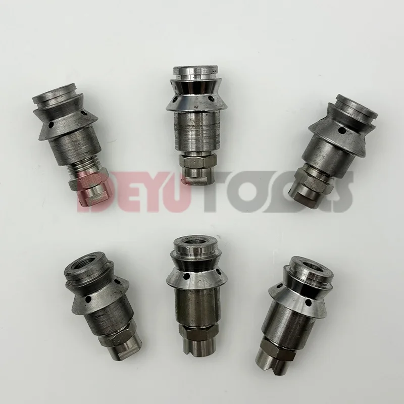 6pcs Texture Mortar Spray Gun Set with Metal Nozzles 4mm 6mm 8mm Putty Mortar Spray Gun Metal Nozzle Tips for Home Improvement
