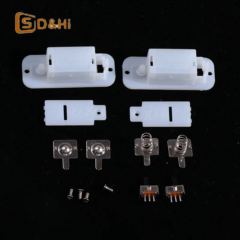 10 компл. AG13/LR44 чехол для батареи с кнопкой переключения чехол для батареи 3 В 4,5 В подарочный плеер батарейный отсек без батареи