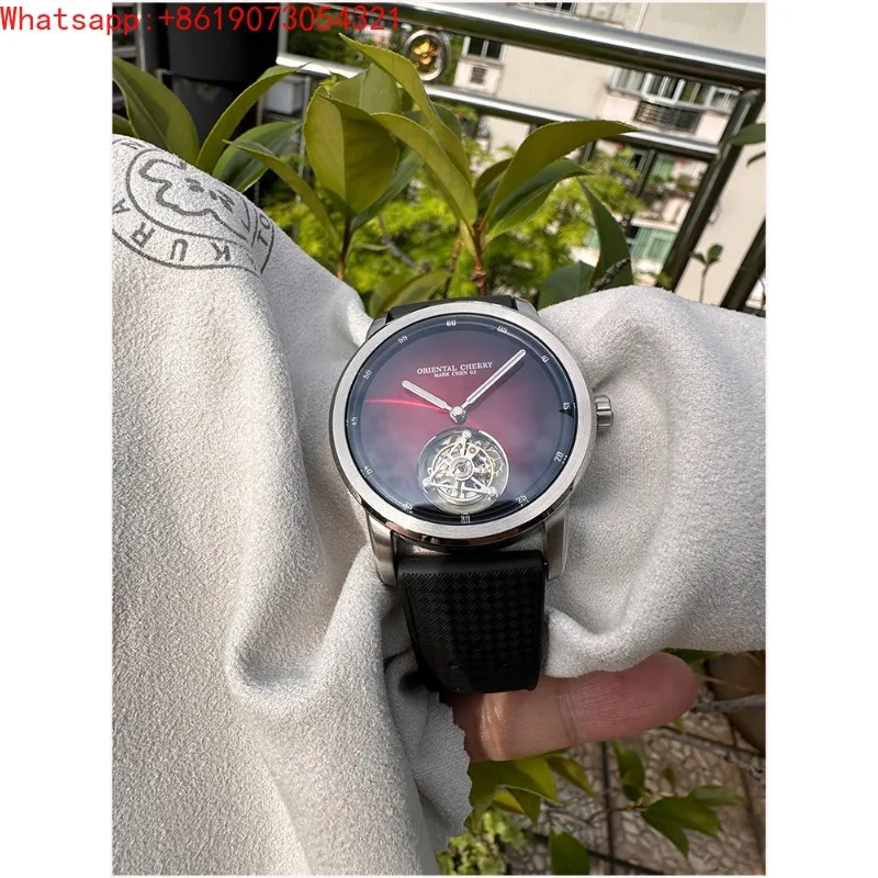 

The Great Qin EmpireMC-03 Cherry Blossom Tourbillon Mechanical Men's Casual Watch Customized Suspension Flying Luminous