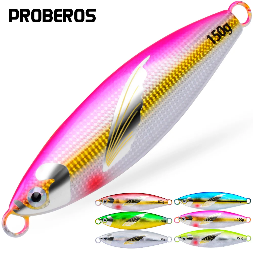 Proberos Saltwater Fishing Lure 1Pc Saltwater Jigs Fishing Lures with Corrosion-Resistant Carbon for Tuna Salmon Grouper