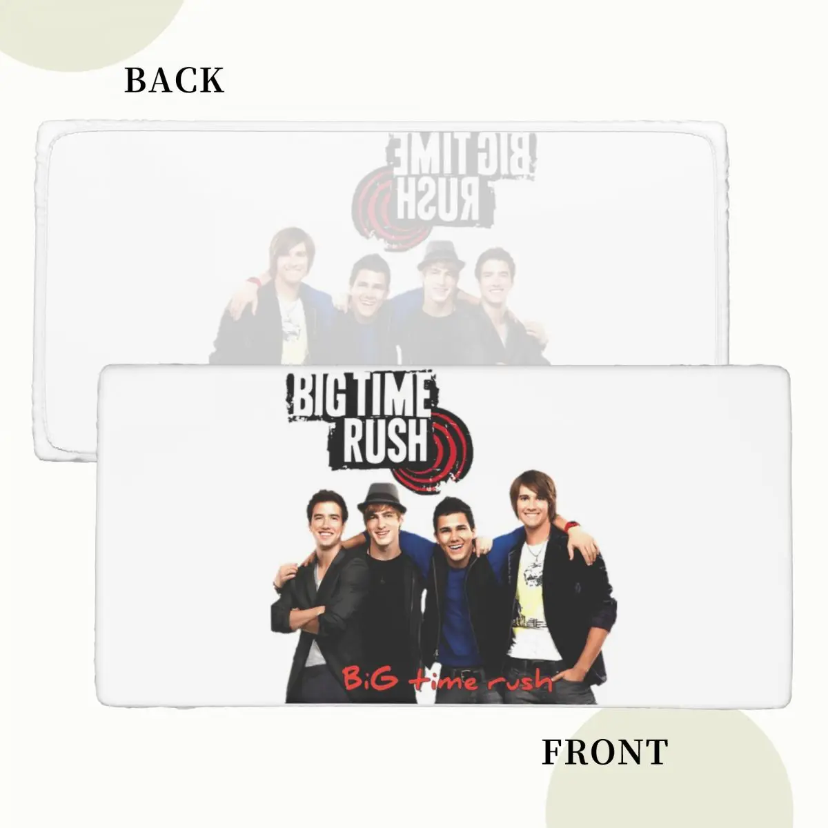 Big Time Rush Music Band Tour Logo Custom Rectangular Tablecloth Waterproof Table Cover for Dining Events Table Cloth