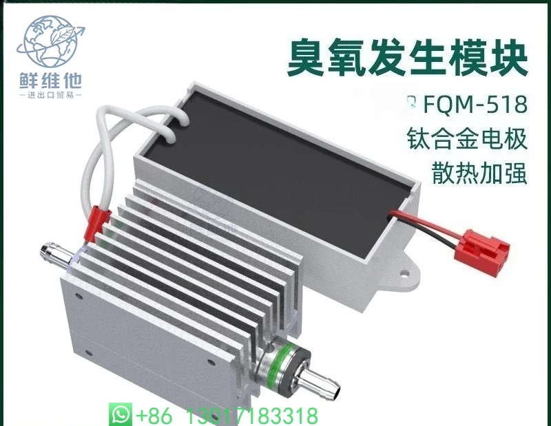 

FQM-518 Titanium Electrode Ozone Generator 500mg/h High Concentration Water Treatment Module
