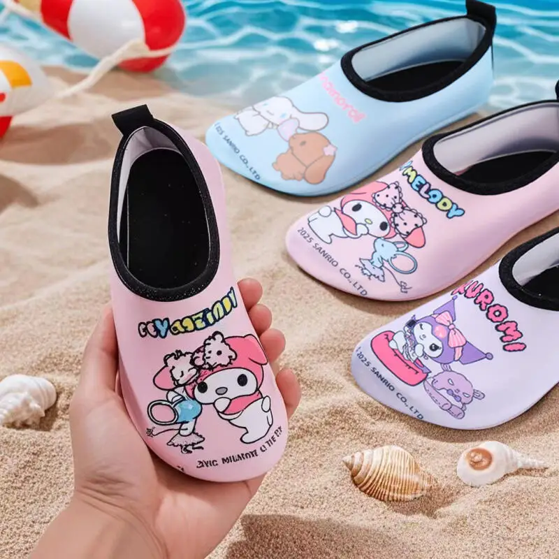 

Kids Anime Beach Shoes Summer Water Park Girls' Kawaii Cartoon Sandals Swimming Diving Quick Drying Fashion Comfort Beach Socks