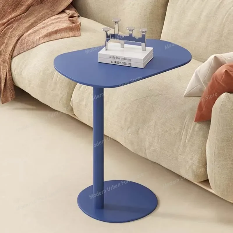 

Minimalist Iron Coffee Tables Design Aesthetic Balcony White Side Table Small Modern Italian Mesa Centro Salon Bedroom Furniture