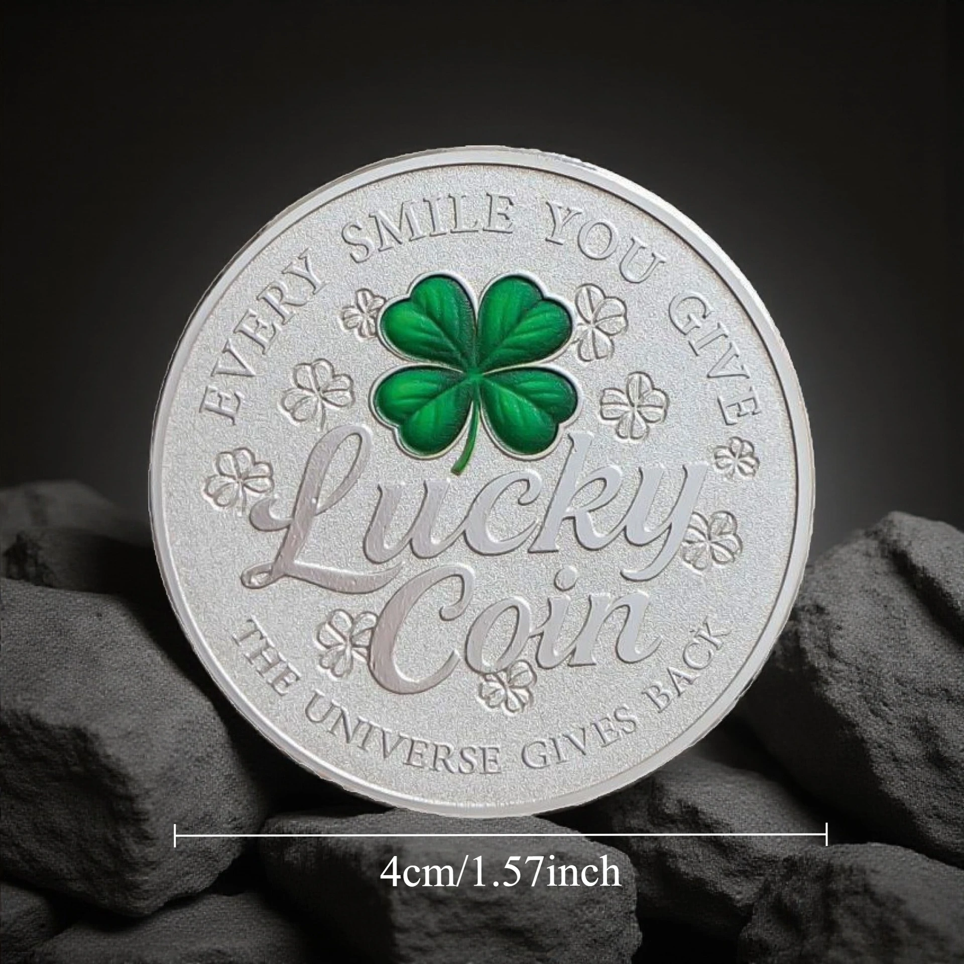 Clover COOD LUCKY Souvenir Coin Collection Gift Lucky Commemorative Coin Creative Gift