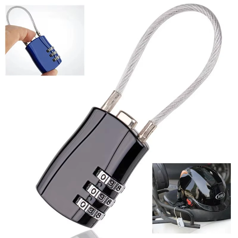 Mini lucchetto per bagagli serrature a 3 cifre valigia TSA Lock Dial digit Number Code combinazione lucchetto sicurezza viaggio sicuro Password Locks