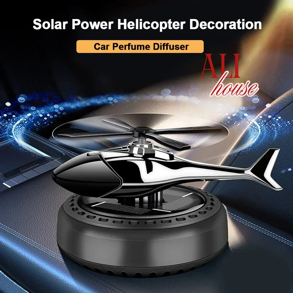 Helicopter Styling Solar Car air freshener Car Interior Decor Aromatherapy Car accessories Propeller rotary perfume diffuser