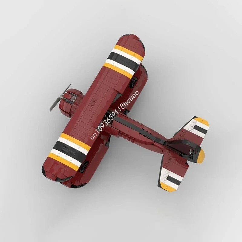 669 elementów MOC WAKO CRIMSON HAWK Model Lotniska Miejskiego Klocki Konstrukcyjne Zabawka Architektura Składanie Prezent Świąteczny DIY Klocki Urodzinowe