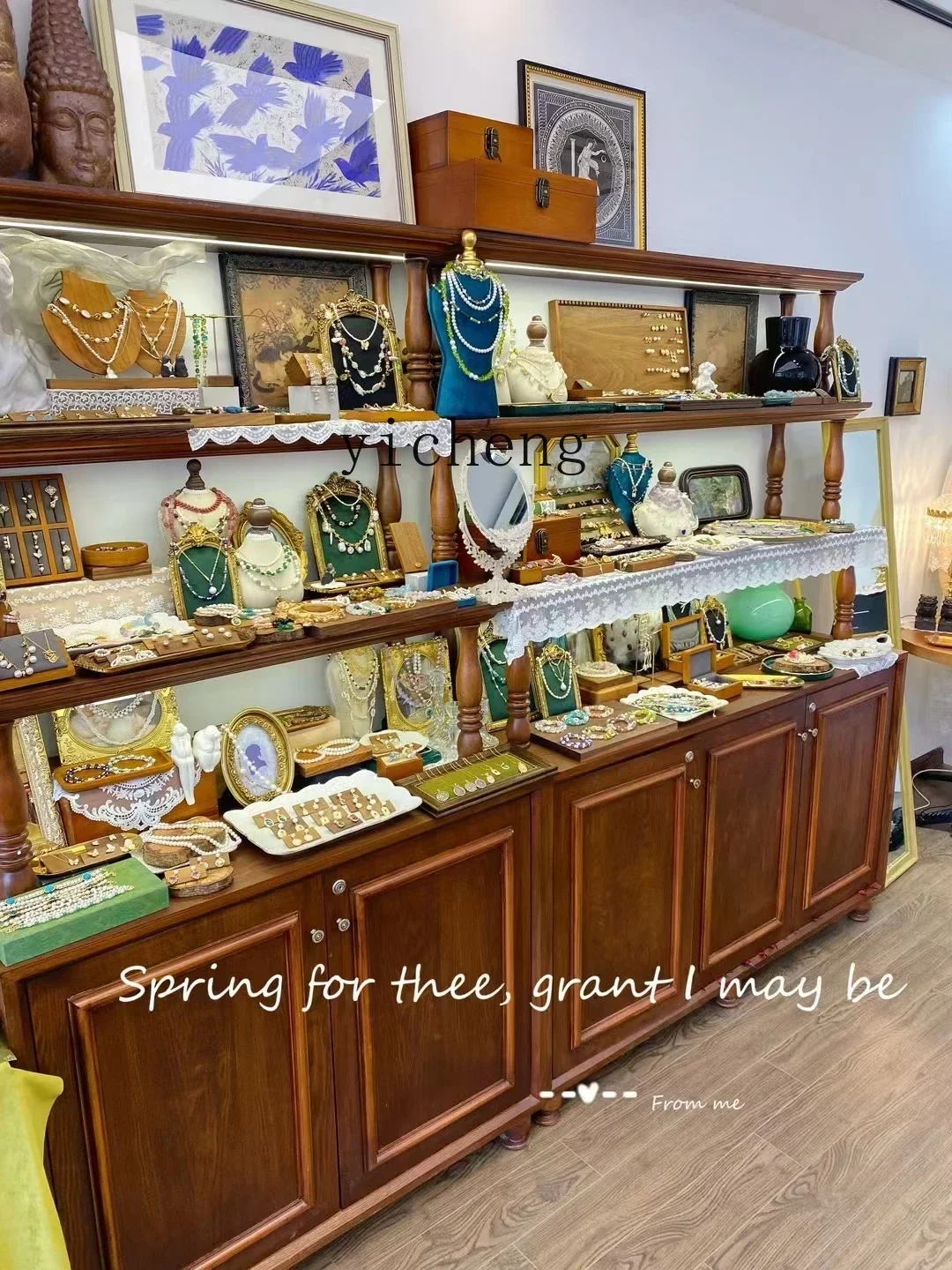 V21 Jewelry Display Stand, Red Photo Frame, Flannel Earrings, Storage Rack, Jewelry Tray Display, Shooting Props