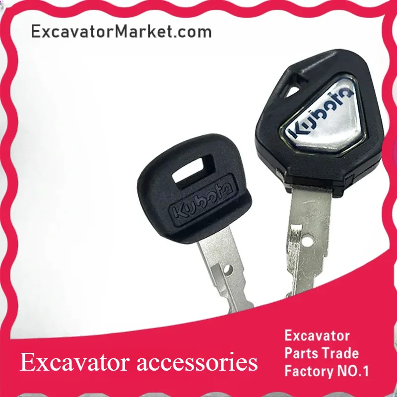 

5pc for Excavator Parts for Kubota, Ignition Key, Start Key, Excavator Accessories, Kx135, 155, 163, 165, 175