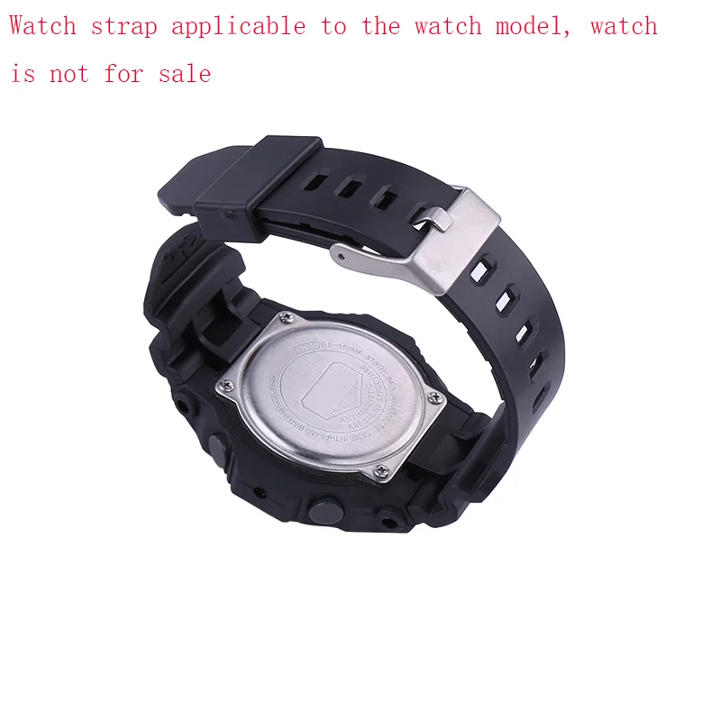 Pulseira de relógio de resina masculina e caixa compatível com casio GA-150 GA-300 GA-310 GLX-150 pulseira de relógio feminina pulseira esportiva de borracha 16mm
