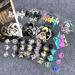 Genshin Impact Peripheral Seven Element Stickers Tram Car Window Animation Game Decoration Reflective Body Stickers