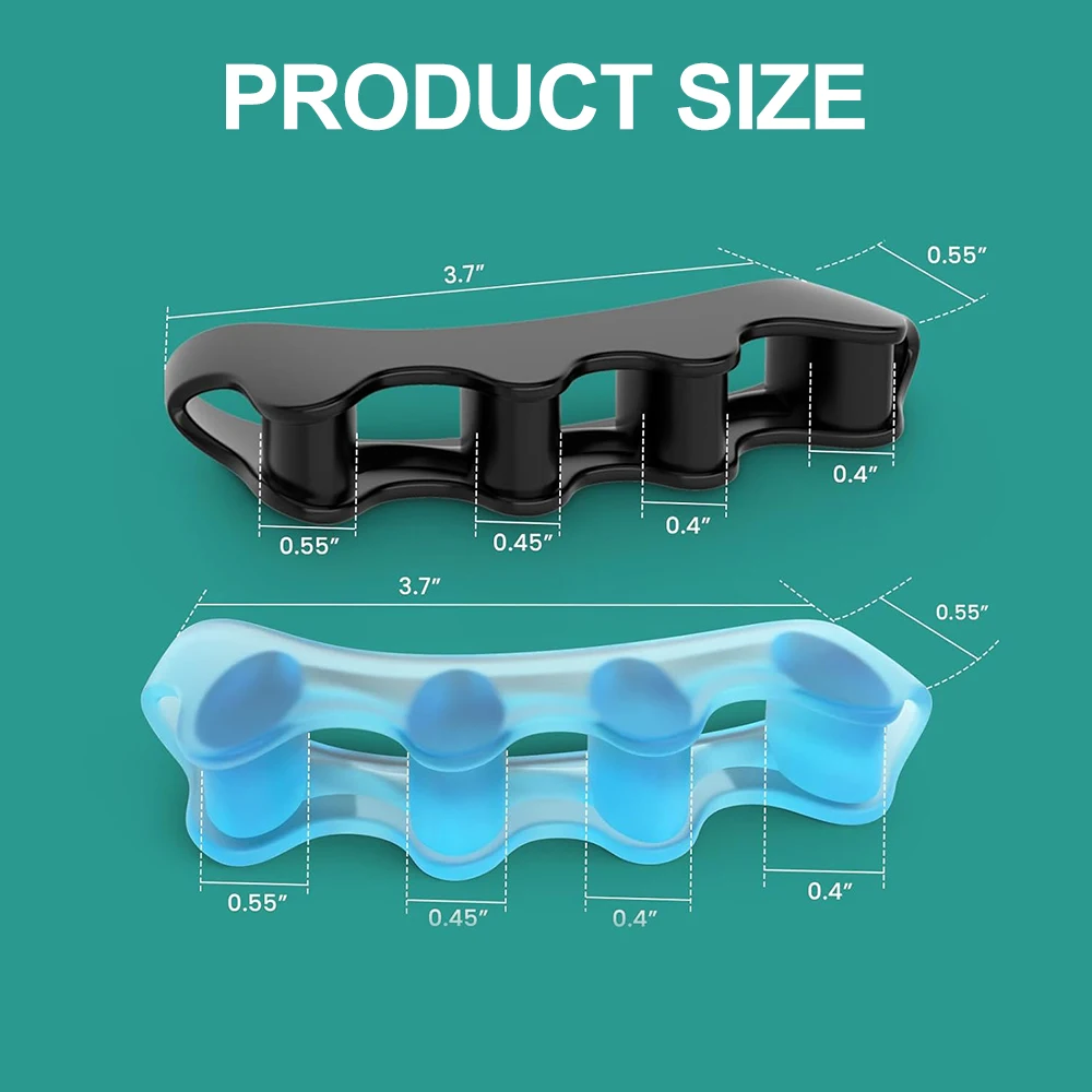 Toe Separators Doctor Recommended Correct Foot and Bunion Pain,Plantar Fasciitis Toe Straightener to Improve Functional Mobility image 6