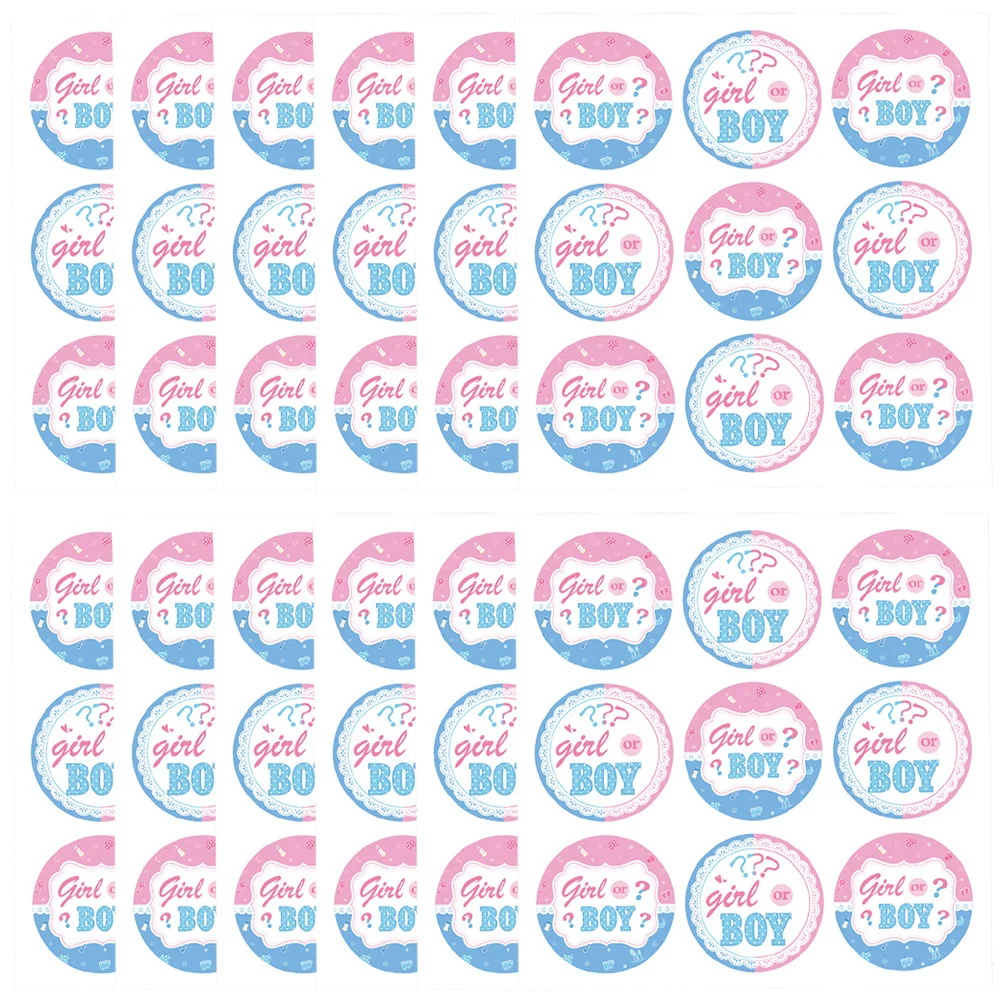 مجموعة ملصقات وحقائب تكشف عن الجنس، مواد سهلة الاستخدام على أكياس هدايا الحلوى، دش مثالي #3